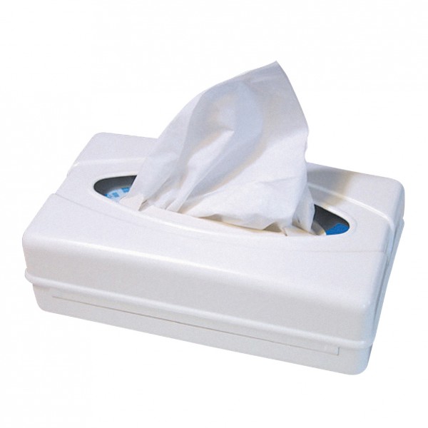 Facial tissue dispenser, wit kunststof