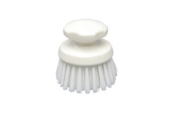 Hygiënische ronde werkborstel 12.5cm wit