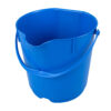 Hygiënische 15ltr emmer met deksel blauw.