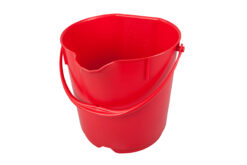 Hygiënische 15ltr emmer met deksel rood