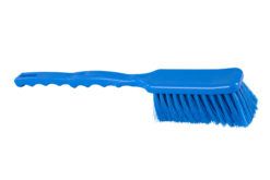 Hygiënische brede afwasborstel met lange steel 41cm. blauw