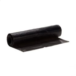 Afvalzak HDPE, 63x70cm, zwart, dikte T15, rol á 25st.
