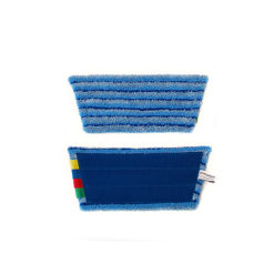 Vlakmop microvezel 28cm blauw scrub