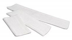 Microvezel vlakmop voor droog gebruik, 63cm, wit.