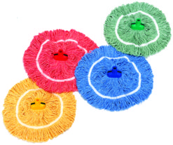 Syr Syrtex mop, blauw, 43cm rond.