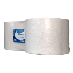 Poetspapier, 1 laags, cellulose, 1000mtrx24cm, 2 rol p/colli.