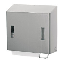 Santral Zeepdispenser + Handdoekdispenser RVS (Combi).