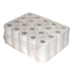 Toiletpapier 400vel, wit, 2-laags 10x4rol p/colli.
