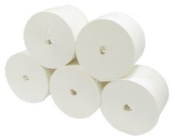 Toiletpapier Coreless, 900 vel, wit, zonder huls, 2-laags, 36p/collie