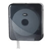 Toiletrolhouder voor de jumbo maxi toiletrol, zwart.