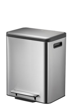 VB 912831 mat RVS EcoCasa recyBin 15+15l