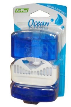 WC-eend vloeibaar airplus Ocean, 2x55ml+1 houder
