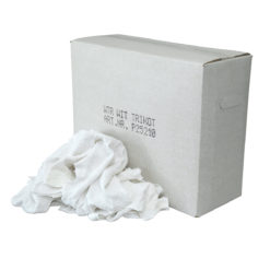 Witte trikot lappen, doos 10kg
